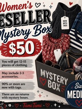 Size Medium Reseller Or Personal Mystery Box Women's Clothing Bundle 12-15 pcs